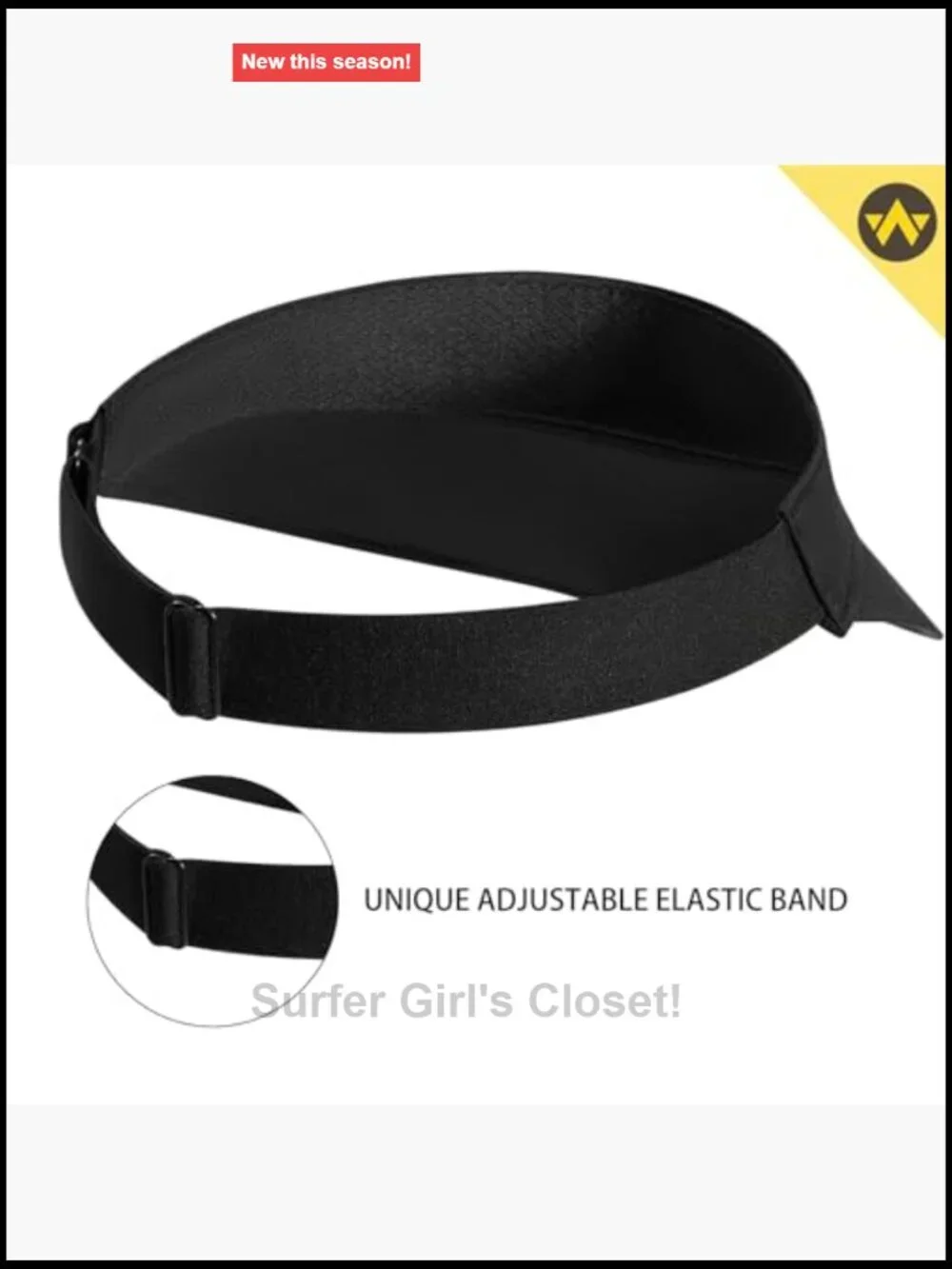 Wide Brim Running Sun Visor UV Protection Sports Golf Tennis Elastic Band Mesh